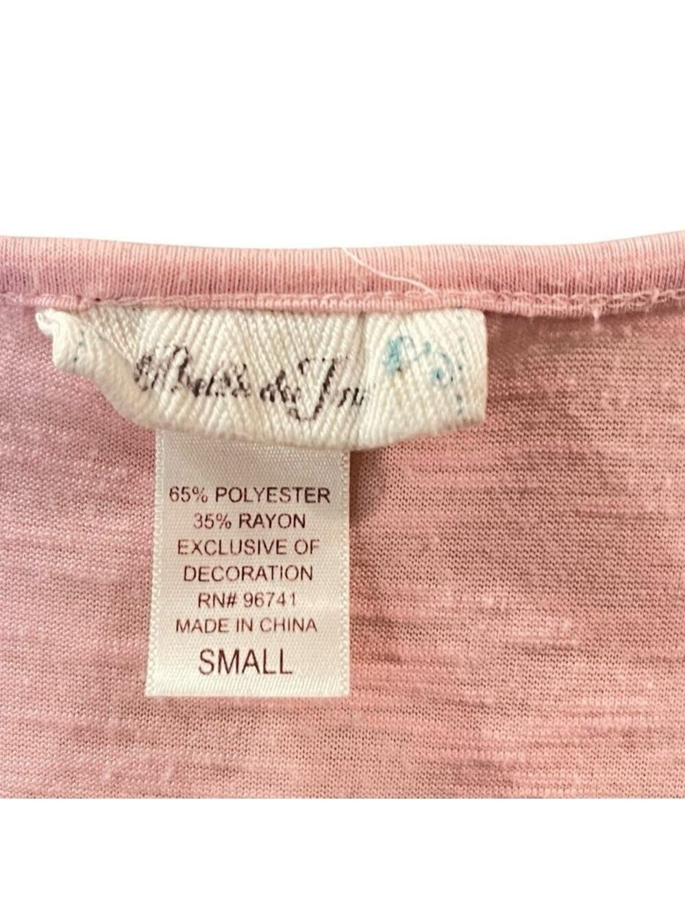 Belle Du Jour Women’s Sleeveless Knit light Pink Top Shirt Blouse Sz Small - Picture 4 of 5